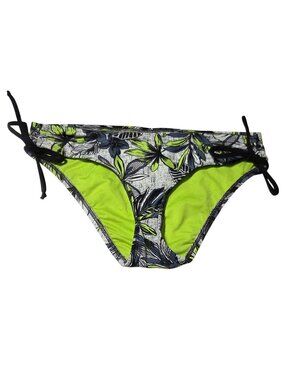 Mossimo Bikini Bottom Size Small Tropical Floral Adjustable Ties Swimwear Swim